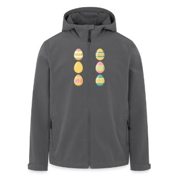 Ostereier - Recycelte Männer Softshell-Jacke von Stanley/Stella - Anthrazit - Vorne - AI Model Male 185 light (185cm)