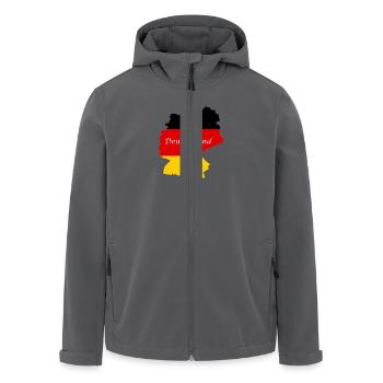 Deutschland Deutschland - Recycelte Männer Softshell-Jacke von Stanley/Stella - Anthrazit - Vorne - AI Model Male 185 light (185cm)