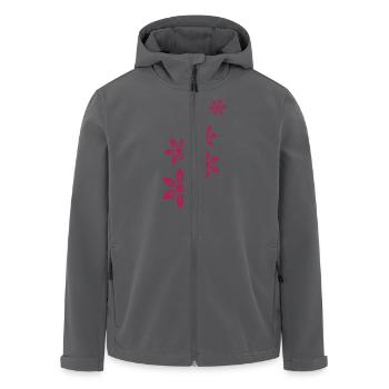 Blumen - Recycelte Männer Softshell-Jacke von Stanley/Stella - Anthrazit - Vorne - AI Model Male 185 light (185cm)