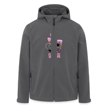 She-Devil 3 - Recycelte Männer Softshell-Jacke von Stanley/Stella - Anthrazit - Vorne - AI Model Male 185 light (185cm)