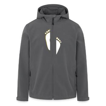 Käsefüsse - Recycelte Männer Softshell-Jacke von Stanley/Stella - Anthrazit - Vorne - AI Model Male 185 light (185cm)
