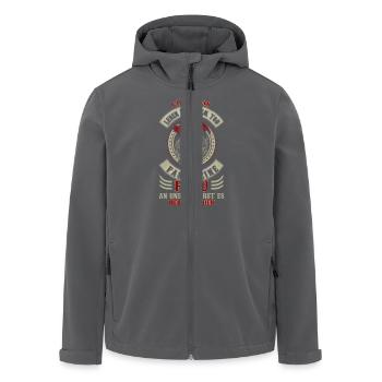Leben nach dem Tod fass meine Frau an - Recycelte Männer Softshell-Jacke von Stanley/Stella - Anthrazit - Vorne - AI Model Male 185 light (185cm)