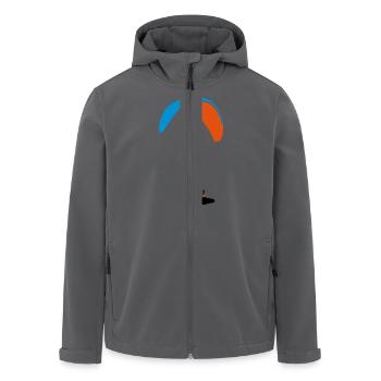 Paraglider - Gleitschirm XC - Recycelte Männer Softshell-Jacke von Stanley/Stella - Anthrazit - Vorne - AI Model Male 185 light (185cm)