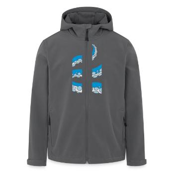 Tintenfisch Tentakel - Recycelte Männer Softshell-Jacke von Stanley/Stella - Anthrazit - Vorne - AI Model Male 185 light (185cm)