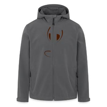 Glas Wein - Recycelte Männer Softshell-Jacke von Stanley/Stella - Anthrazit - Vorne - AI Model Male 185 light (185cm)