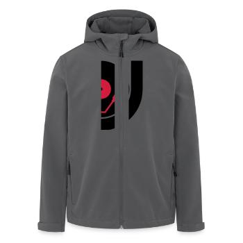 DJ Record Vinyl Plate - Recycelte Männer Softshell-Jacke von Stanley/Stella - Anthrazit - Vorne - AI Model Male 185 light (185cm)