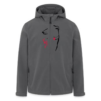 Whippet - Recycelte Männer Softshell-Jacke von Stanley/Stella - Anthrazit - Vorne - AI Model Male 185 light (185cm)