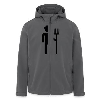 Bauer - Recycelte Männer Softshell-Jacke von Stanley/Stella - Anthrazit - Vorne - AI Model Male 185 light (185cm)