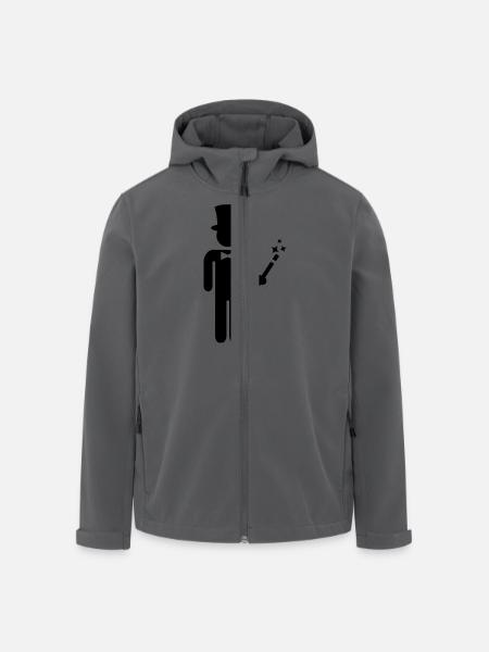Zauberer - Recycelte Männer Softshell-Jacke von Stanley/Stella - Anthrazit