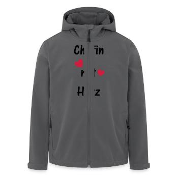Chefin mit Herz - Recycelte Männer Softshell-Jacke von Stanley/Stella - Anthrazit - Vorne - AI Model Male 185 light (185cm)