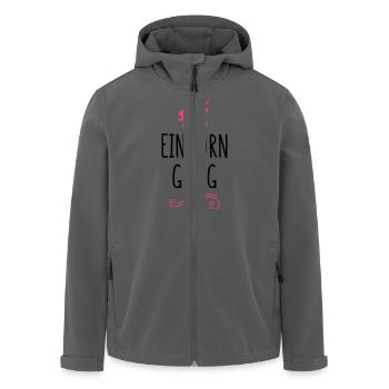 einhorn gang - Recycelte Männer Softshell-Jacke von Stanley/Stella - Anthrazit - Vorne - AI Model Male 185 light (185cm)