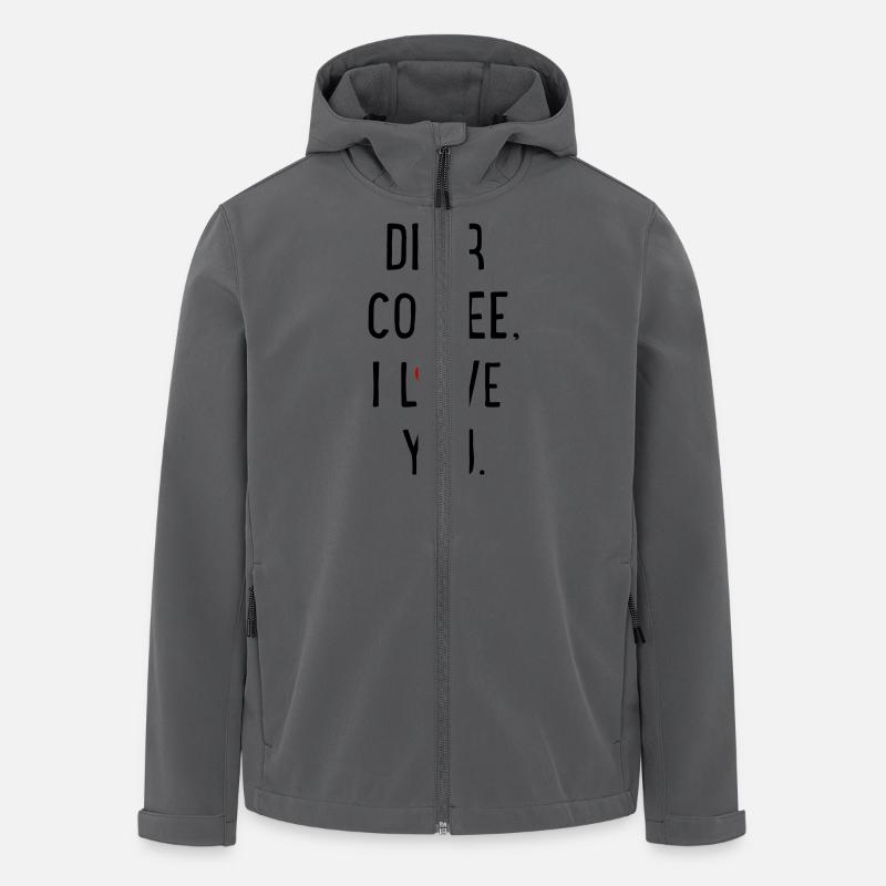 Kaffee - Recycelte Männer Softshell-Jacke von Stanley/Stella - Anthrazit