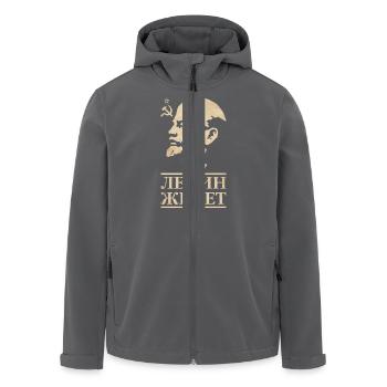 Lenin lebt - Recycelte Männer Softshell-Jacke von Stanley/Stella - Anthrazit - Vorne - AI Model Male 185 light (185cm)