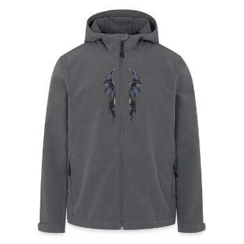 Gothic Tattooed Frau mit Kunstwerk und Rosen - Recycelte Männer Softshell-Jacke von Stanley/Stella - Anthrazit - Vorne - AI Model Male 185 light (185cm)