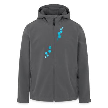 Blaue Blasen - Recycelte Männer Softshell-Jacke von Stanley/Stella - Anthrazit - Vorne - AI Model Male 185 light (185cm)