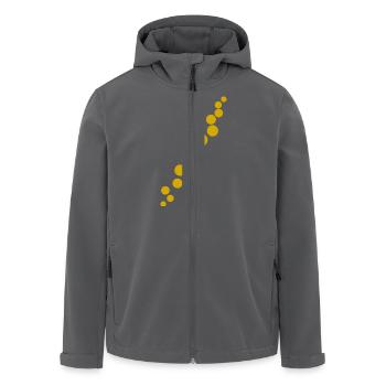 Goldenes Diagonal - Recycelte Männer Softshell-Jacke von Stanley/Stella - Anthrazit - Vorne - AI Model Male 185 light (185cm)