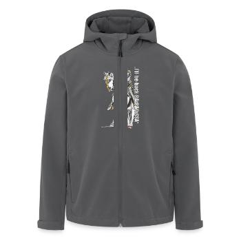 Barbarossa "I'll be back" - Recycelte Männer Softshell-Jacke von Stanley/Stella - Anthrazit - Vorne - AI Model Male 185 light (185cm)