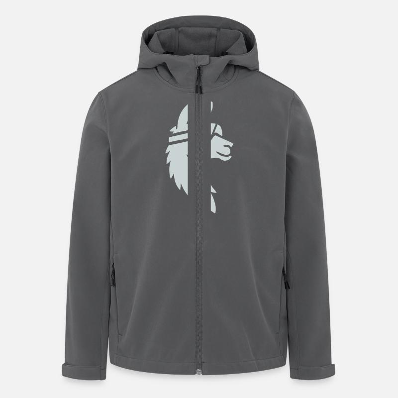 lama skibrille tier - Recycelte Männer Softshell-Jacke von Stanley/Stella - Anthrazit