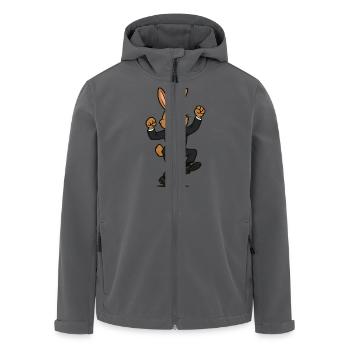 hase tanzt - Recycelte Männer Softshell-Jacke von Stanley/Stella - Anthrazit - Vorne - AI Model Male 185 light (185cm)