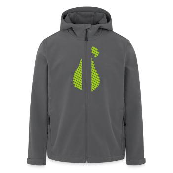 birne - Recycelte Männer Softshell-Jacke von Stanley/Stella - Anthrazit - Vorne - AI Model Male 185 light (185cm)