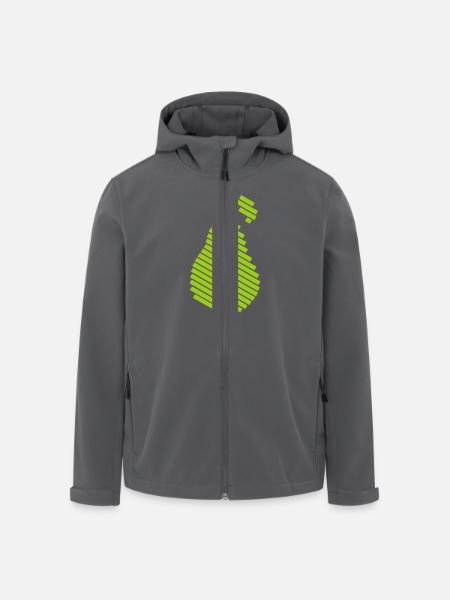 birne - Recycelte Männer Softshell-Jacke von Stanley/Stella - Anthrazit