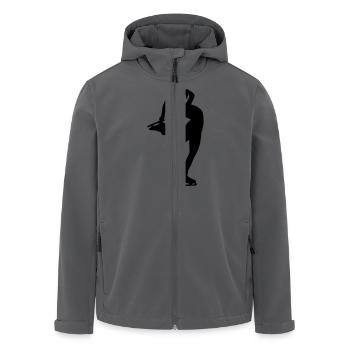 Eiskunstläuferin - Recycelte Männer Softshell-Jacke von Stanley/Stella - Anthrazit - Vorne - AI Model Male 185 light (185cm)