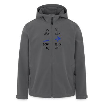 couple love awesome - Recycelte Männer Softshell-Jacke von Stanley/Stella - Anthrazit - Vorne - AI Model Male 185 light (185cm)
