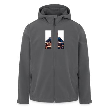 Psycho - Recycelte Männer Softshell-Jacke von Stanley/Stella - Anthrazit - Vorne - AI Model Male 185 light (185cm)