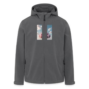 Schloss - Recycelte Männer Softshell-Jacke von Stanley/Stella - Anthrazit - Vorne - AI Model Male 185 light (185cm)