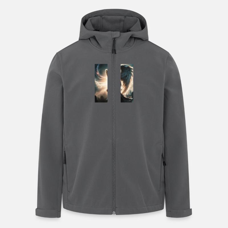 Schutzengel - Recycelte Männer Softshell-Jacke von Stanley/Stella - Anthrazit