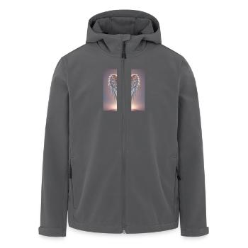Engelsflügel - Recycelte Männer Softshell-Jacke von Stanley/Stella - Anthrazit - Vorne - AI Model Male 185 light (185cm)
