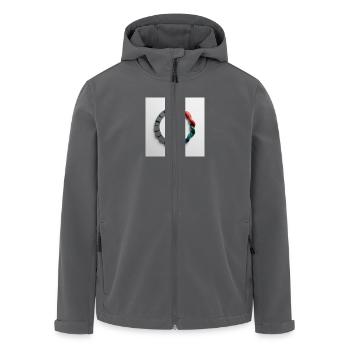 Evolve or Repeat - Recycelte Männer Softshell-Jacke von Stanley/Stella - Anthrazit - Vorne - AI Model Male 185 light (185cm)