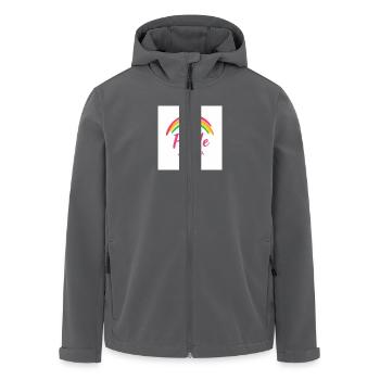 Pride - Recycelte Männer Softshell-Jacke von Stanley/Stella - Anthrazit - Vorne - AI Model Male 185 light (185cm)