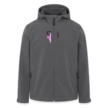 Peitschen Schwein - Recycelte Männer Softshell-Jacke von Stanley/Stella - Anthrazit - Vorne - AI Model Male 185 light (185cm)