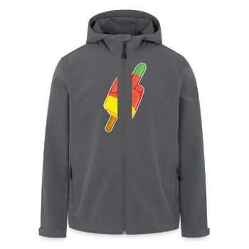 stinkefinger - Recycelte Männer Softshell-Jacke von Stanley/Stella - Anthrazit - Vorne - AI Model Male 185 light (185cm)