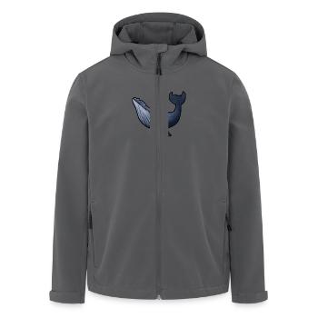 Buckelwal - Recycelte Männer Softshell-Jacke von Stanley/Stella - Anthrazit - Vorne - AI Model Male 185 light (185cm)