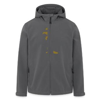 Wiesel - Recycelte Männer Softshell-Jacke von Stanley/Stella - Anthrazit - Vorne - AI Model Male 185 light (185cm)