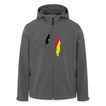 Deutsche Maid - Recycelte Männer Softshell-Jacke von Stanley/Stella - Anthrazit - Vorne - AI Model Male 185 light (185cm)