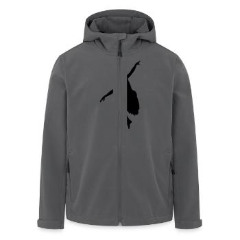 Vektor Balletttänzer Silhouette - Recycelte Männer Softshell-Jacke von Stanley/Stella - Anthrazit - Vorne - AI Model Male 185 light (185cm)
