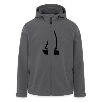 segelboot - Recycelte Männer Softshell-Jacke von Stanley/Stella - Anthrazit - Vorne - AI Model Male 185 light (185cm)