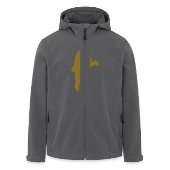 Feuerwehrmann - Recycelte Männer Softshell-Jacke von Stanley/Stella - Anthrazit - Vorne - AI Model Male 185 light (185cm)