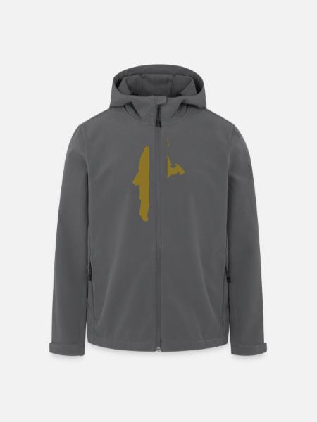 Feuerwehrmann - Recycelte Männer Softshell-Jacke von Stanley/Stella - Anthrazit