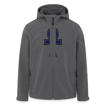 Ankh Cross__V002 - Recycelte Männer Softshell-Jacke von Stanley/Stella - Anthrazit - Vorne - AI Model Male 185 light (185cm)