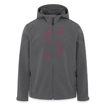 Buchstabe S / letter S (dots, 1c) - Recycelte Männer Softshell-Jacke von Stanley/Stella - Anthrazit - Vorne - AI Model Male 185 light (185cm)