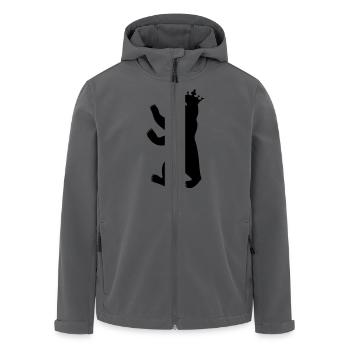 Berliner Bär mit Krone - Recycelte Männer Softshell-Jacke von Stanley/Stella - Anthrazit - Vorne - AI Model Male 185 light (185cm)