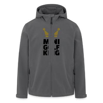 Minigolf King - Recycelte Männer Softshell-Jacke von Stanley/Stella - Anthrazit - Vorne - AI Model Male 185 light (185cm)