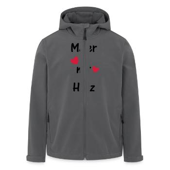 Maler mit Herz - Recycelte Männer Softshell-Jacke von Stanley/Stella - Anthrazit - Vorne - AI Model Male 185 light (185cm)