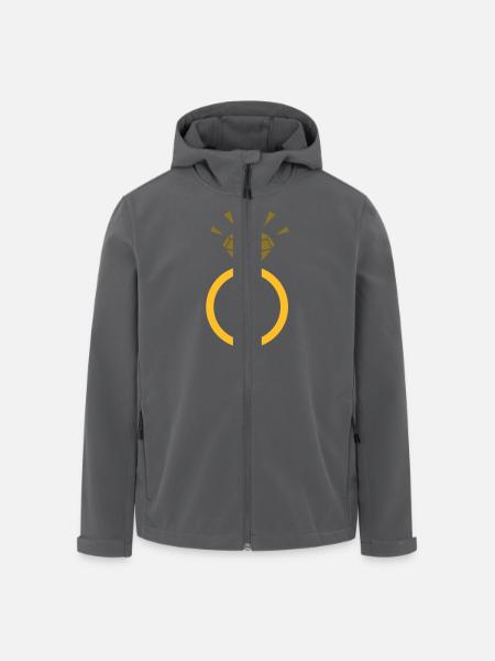 Ring - Recycelte Männer Softshell-Jacke von Stanley/Stella - Anthrazit