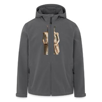 Surreale Wasserhahn Figuren - Recycelte Männer Softshell-Jacke von Stanley/Stella - Anthrazit - Vorne - AI Model Male 185 light (185cm)