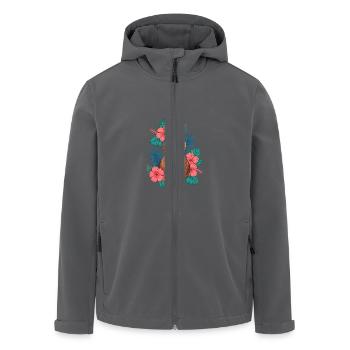 Cartoon Ukulele - Recycelte Männer Softshell-Jacke von Stanley/Stella - Anthrazit - Vorne - AI Model Male 185 light (185cm)